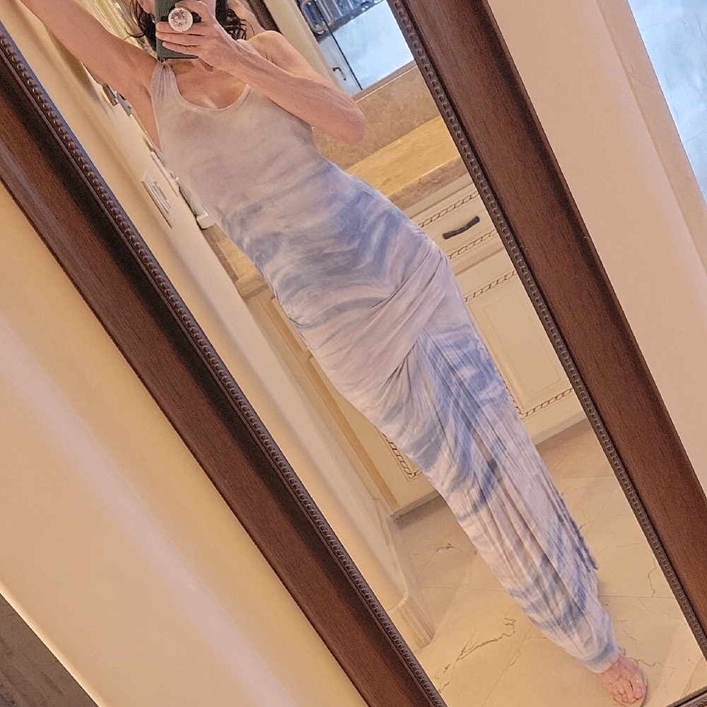 Young Fabulous & Broke Tie-dye Racerback-style Maxi Dress, S